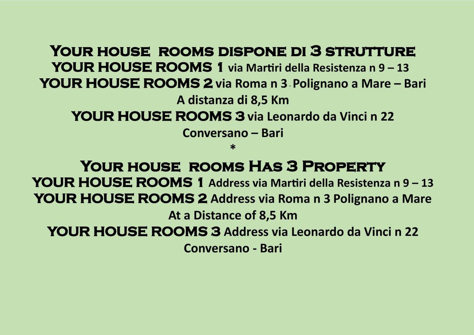Your House Rooms 3 Conversano Zimmer foto